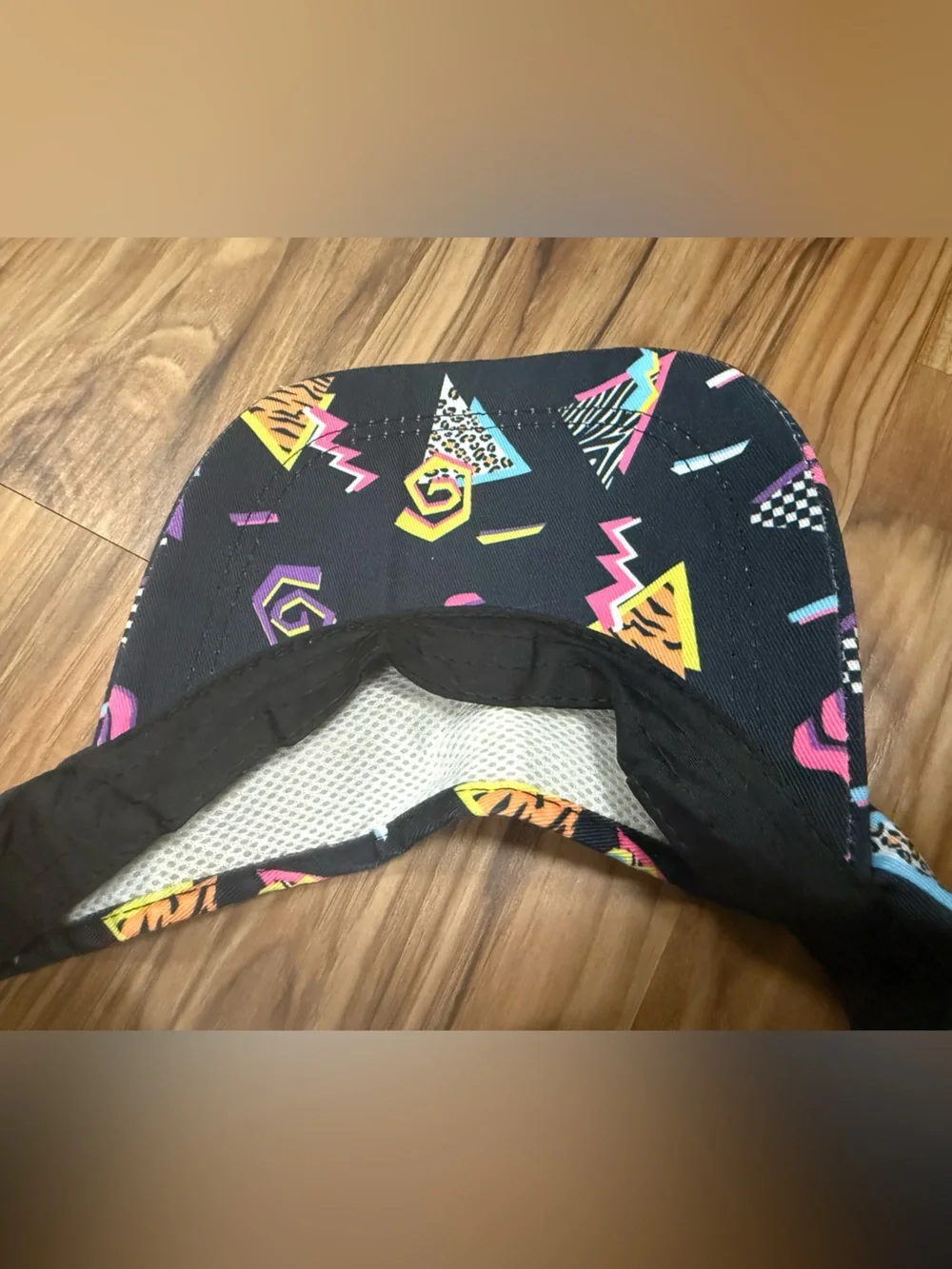 1980’s retro Neon Geometric Visor cap-costume accessory (EUC)